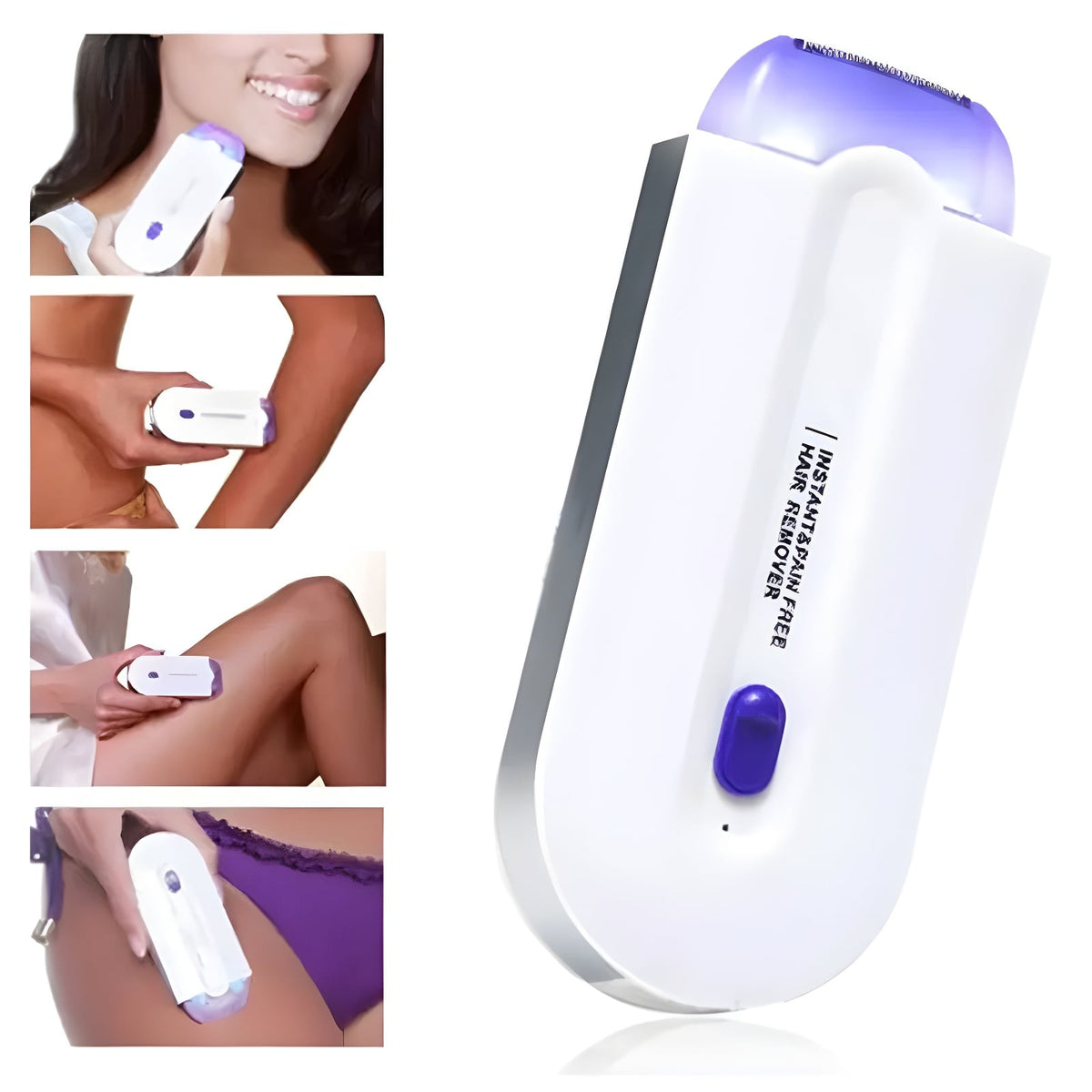 Rechargeable Painless Epilator – Facial & Body Hair Remover