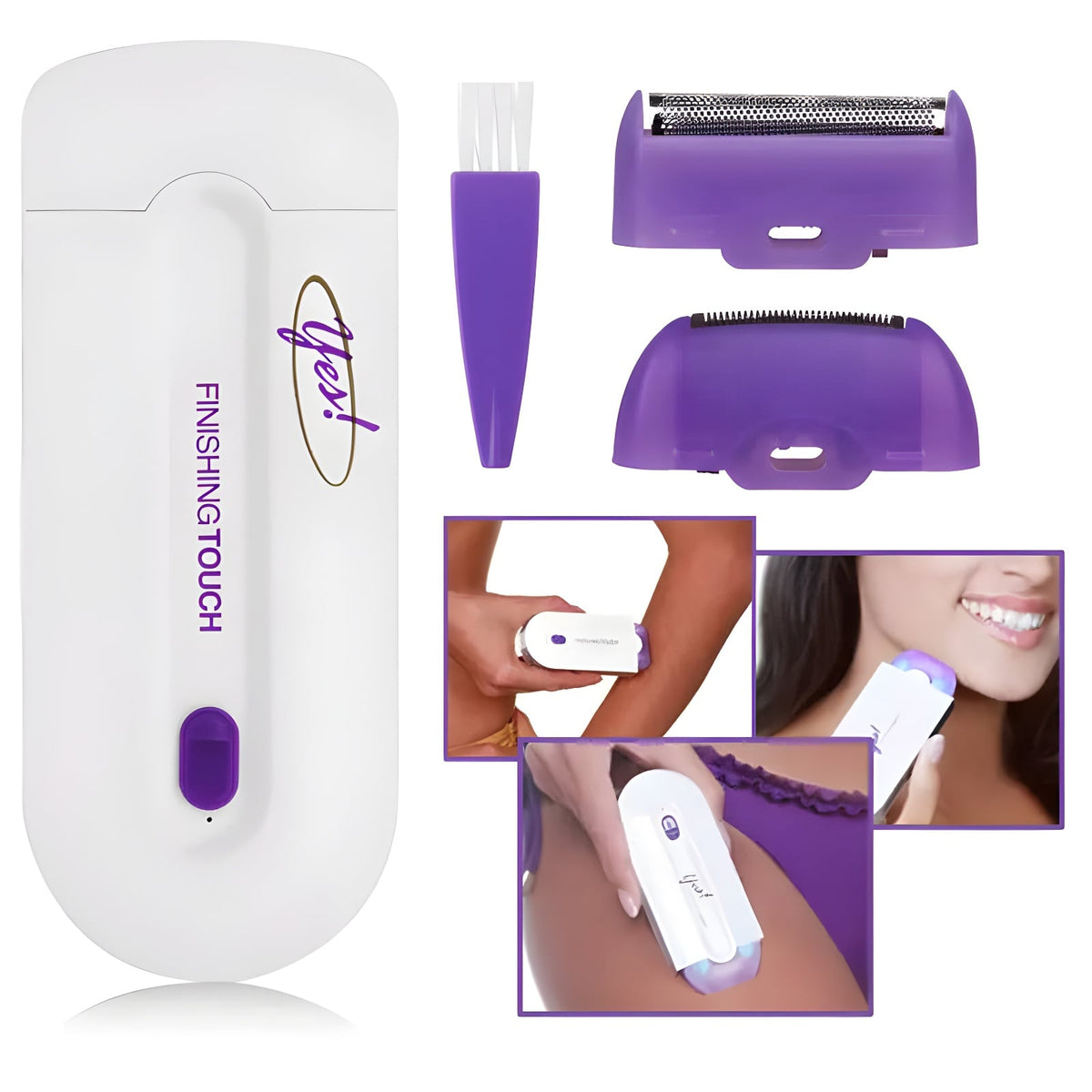 Rechargeable Painless Epilator – Facial & Body Hair Remover